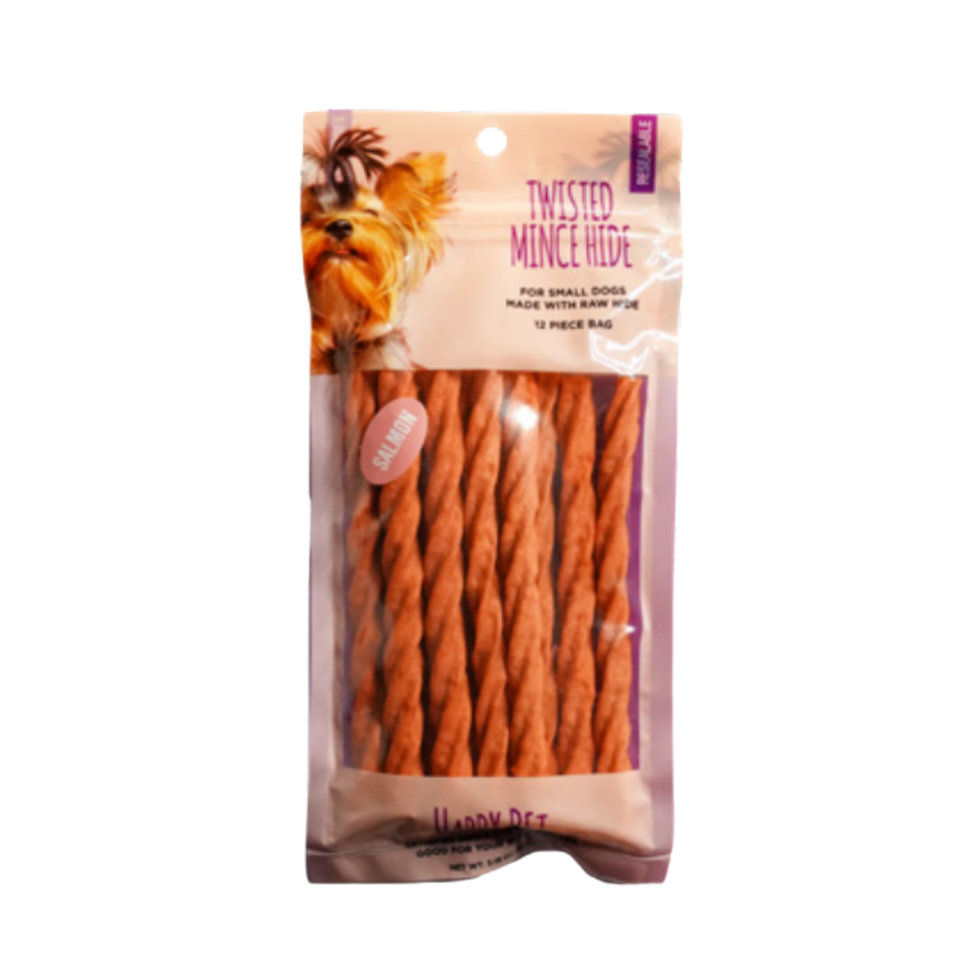 Twisted Mince Hide - Salmon